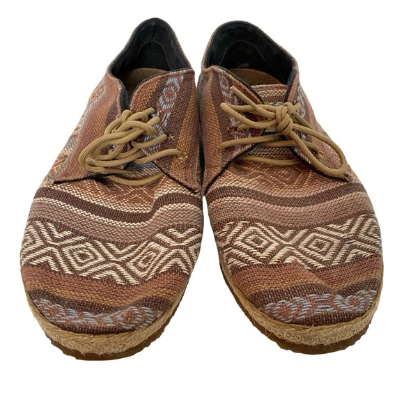 Patara Nomad Shoes Mens Size 9 Geometric Multicolor Tan Peach Beige Lace Up main image 8